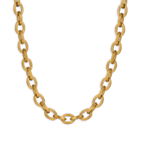 Collier acier maille forçat antillais